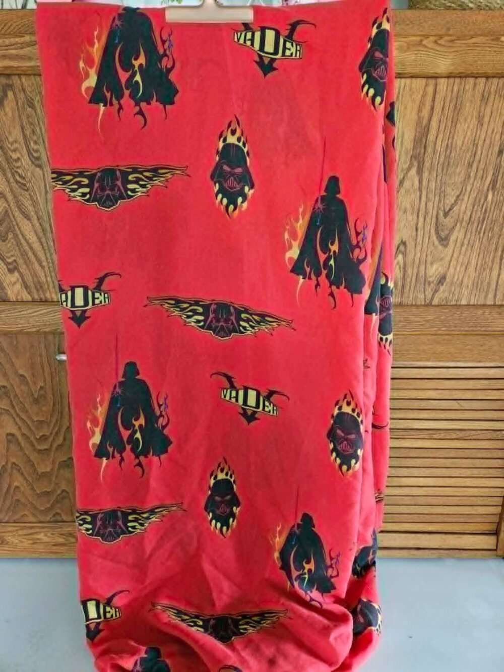 Darth Vader Lucas Films Red Fitted Twin Sheet 2005
